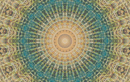 Abstract Colorful Painted Kaleidoscopic Graphic Background. Futuristic Psychedelic Hypnotic Backdrop...
