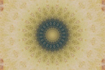 Abstract Colorful Painted Kaleidoscopic Graphic Background. Futuristic Psychedelic Hypnotic Backdrop...