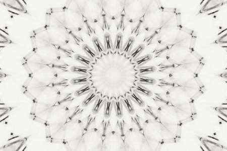 Abstract Colorful Painted Kaleidoscopic Graphic Background. Futuristic Psychedelic Hypnotic Backdrop Pattern With Texture. Folk Ethnic Floral Ornamental Mandala. Vintage Decorative Geometric Mosaicの写真素材