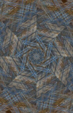 Abstract Colorful Painted Kaleidoscopic Graphic Background. Futuristic Psychedelic Hypnotic Backdrop...