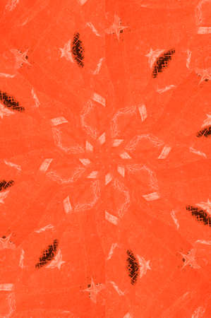 Abstract Colorful Painted Kaleidoscopic Graphic Background. Futuristic Psychedelic Hypnotic Backdrop Pattern With Texture. Folk Ethnic Floral Ornamental Mandala. Vintage Decorative Geometric Mosaicの写真素材