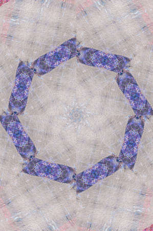 Abstract Colorful Painted Kaleidoscopic Graphic Background. Futuristic Psychedelic Hypnotic Backdrop...