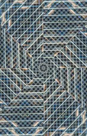 Abstract Colorful Painted Kaleidoscopic Graphic Background. Futuristic Psychedelic Hypnotic Backdrop Pattern With Texture. Folk Ethnic Floral Ornamental Mandala. Vintage Decorative Geometric Mosaicの写真素材