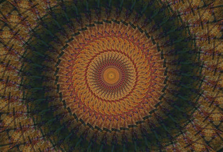 Abstract Colorful Painted Kaleidoscopic Graphic Background. Futuristic Psychedelic Hypnotic Backdrop...