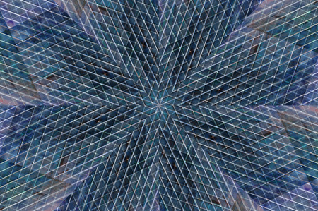 Abstract Colorful Painted Kaleidoscopic Graphic Background. Futuristic Psychedelic Hypnotic Backdrop Pattern With Texture. Folk Ethnic Floral Ornamental Mandala. Vintage Decorative Geometric Mosaicの写真素材