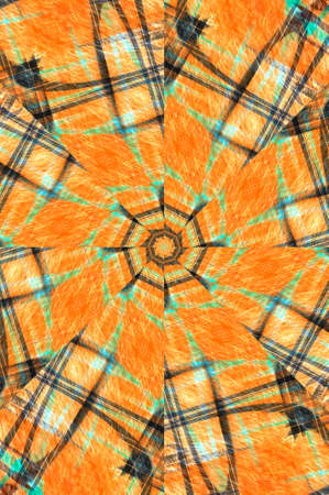 Abstract Colorful Painted Kaleidoscopic Graphic Background. Futuristic Psychedelic Hypnotic Backdrop Pattern With Texture. Folk Ethnic Floral Ornamental Mandala. Vintage Decorative Geometric Mosaicの写真素材