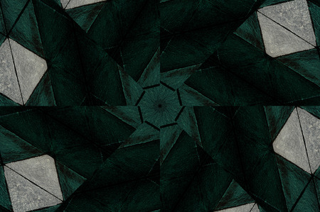 Abstract Colorful Painted Kaleidoscopic Graphic Background. Futuristic Psychedelic Hypnotic Backdrop Pattern With Texture. Folk Ethnic Floral Ornamental Mandala. Vintage Decorative Geometric Mosaicの写真素材