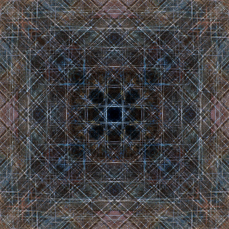 Old Color Grunge Painted Plaster Stucco Wall Vintage Weathered Frame With Abstract Antique Cracked Scratched Texture And Retro Pattern. Empty Space For Image Or Text. Squareの写真素材