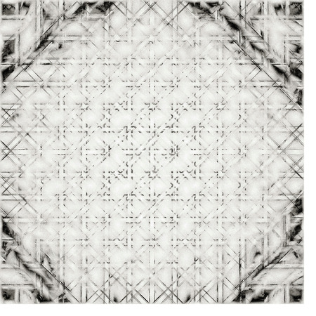 Old Color Grunge Painted Plaster Stucco Wall Vintage Weathered Frame With Abstract Antique Cracked Scratched Texture And Retro Pattern. Empty Space For Image Or Text. Squareの写真素材