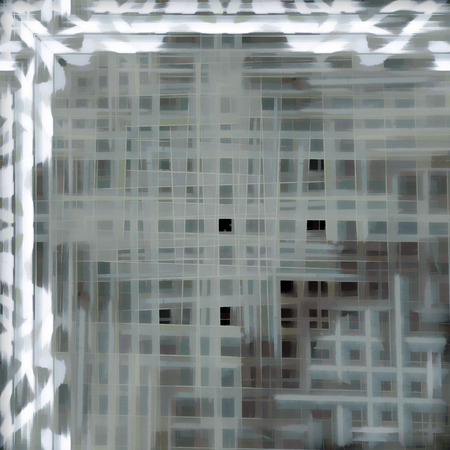 Old Color Grunge Painted Plaster Stucco Wall Vintage Weathered Frame With Abstract Antique Cracked Scratched Texture And Retro Pattern. Empty Space For Image Or Text. Squareの写真素材