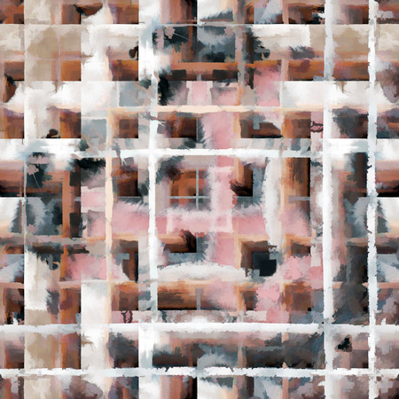 Old Color Grunge Painted Plaster Stucco Wall Vintage Weathered Frame With Abstract Antique Cracked Scratched Texture And Retro Pattern. Empty Space For Image Or Text. Squareの写真素材