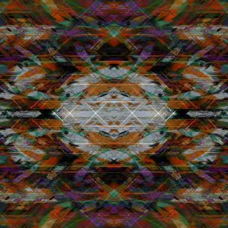 Old Color Grunge Painted Plaster Stucco Wall Vintage Weathered Frame With Abstract Antique Cracked Scratched Texture And Retro Pattern. Empty Space For Image Or Text. Squareの写真素材