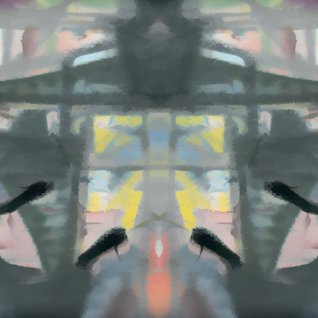 Handmade grunge abstract texture. Modern futuristic painted wall for backdrop or wallpaper with copy space. Close up imageの写真素材