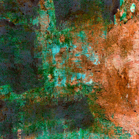 Grunge splatter paint colorful background. Modern futuristic painted wall for backdrop or wallpaper with copy space. Close up imageの写真素材