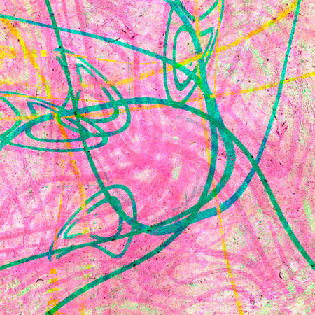 Grunge splatter paint colorful background. Modern futuristic painted wall for backdrop or wallpaper with copy space. Close up imageの写真素材