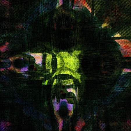 Grunge old painted exterior or interior wall. Modern futuristic painted wall for backdrop or wallpaper with copy space. Close up imageの写真素材