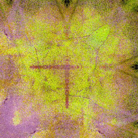 Grunge old painted exterior or interior wall. Modern futuristic painted wall for backdrop or wallpaper with copy space. Close up imageの写真素材