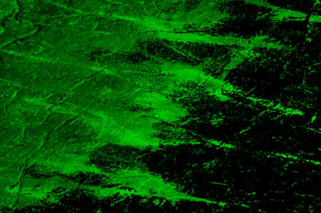 Green Black White Aged Grunge Wall Background. Old Weathered Peeled Painted Plaster Backdrop....