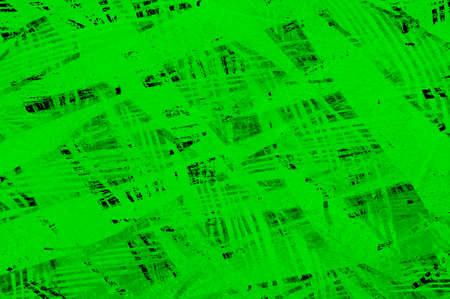 Green Black White Aged Grunge Wall Background. Old Weathered Peeled Painted Plaster Backdrop. Abstract Antique Cracked Stain Texture Background. Damaged Retro Stucco Scratched Patternの写真素材