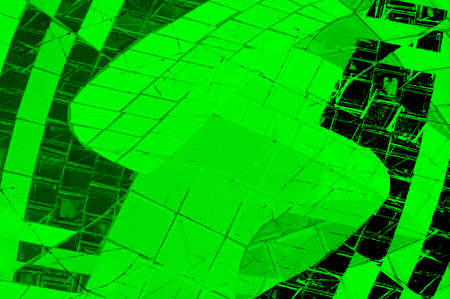 Green Black White Aged Grunge Wall Background. Old Weathered Peeled Painted Plaster Backdrop....
