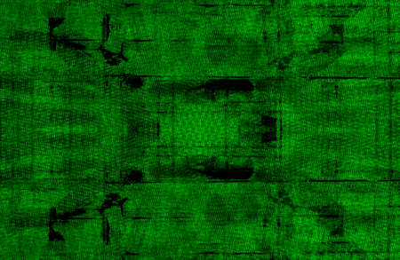 Green Black White Aged Grunge Wall Background. Old Weathered Peeled Painted Plaster Backdrop. Abstract Antique Cracked Stain Texture Background. Damaged Retro Stucco Scratched Patternの写真素材