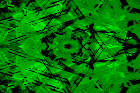 Green Black White Aged Grunge Wall Background. Old Weathered Peeled Painted Plaster Backdrop. Abstract Antique Cracked Stain Texture Background. Damaged Retro Stucco Scratched Patternの写真素材