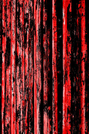 Red Black White Aged Grunge Wall Background. Old Weathered Peeled Painted Plaster Backdrop. Reddish Abstract Antique Cracked Stain Texture Background. Damaged Retro Stucco Scratched Patternの写真素材