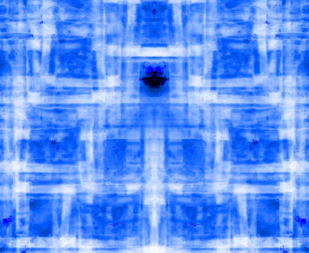 Blue Black White Aged Grunge Wall Background. Navy Old Weathered Peeled Painted Plaster Backdrop. Abstract Antique Cracked Stain Texture Background. Damaged Retro Stucco Scratched Patternの写真素材