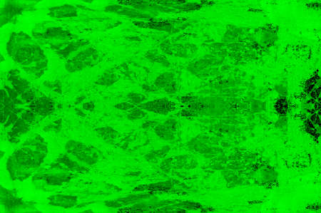 Green Black White Aged Grunge Wall Background. Old Weathered Peeled Painted Plaster Backdrop. Abstract Antique Cracked Stain Texture Background. Damaged Retro Stucco Scratched Patternの写真素材