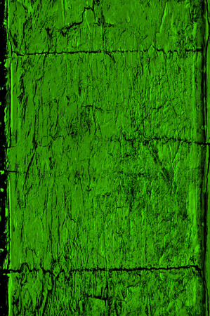 Green Black White Aged Grunge Wall Background. Old Weathered Peeled Painted Plaster Backdrop. Abstract Antique Cracked Stain Texture Background. Damaged Retro Stucco Scratched Patternの写真素材