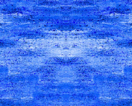 Blue Black White Aged Grunge Wall Background. Navy Old Weathered Peeled Painted Plaster Backdrop....