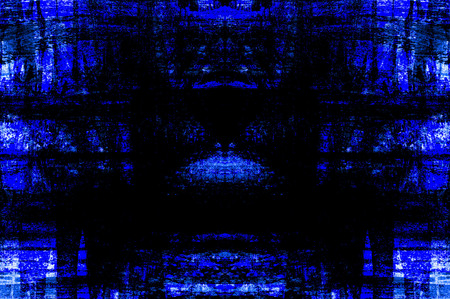 Blue Black White Aged Grunge Wall Background. Navy Old Weathered Peeled Painted Plaster Backdrop. Abstract Antique Cracked Stain Texture Background. Damaged Retro Stucco Scratched Patternの写真素材