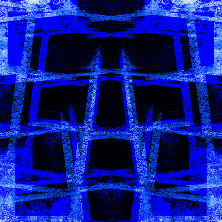 Blue Black White Aged Grunge Wall Background. Navy Old Weathered Peeled Painted Plaster Backdrop. Abstract Antique Cracked Stain Texture Background. Damaged Retro Stucco Scratched Patternの写真素材