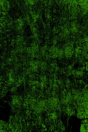 Green Black White Aged Grunge Wall Background. Old Weathered Peeled Painted Plaster Backdrop. Abstract Antique Cracked Stain Texture Background. Damaged Retro Stucco Scratched Patternの写真素材
