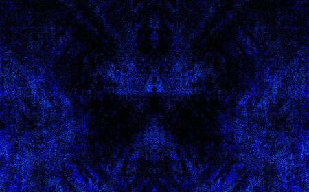 Blue Black White Aged Grunge Wall Background. Navy Old Weathered Peeled Painted Plaster Backdrop....