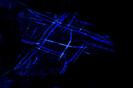 Blue Black White Aged Grunge Wall Background. Navy Old Weathered Peeled Painted Plaster Backdrop. Abstract Antique Cracked Stain Texture Background. Damaged Retro Stucco Scratched Patternの写真素材