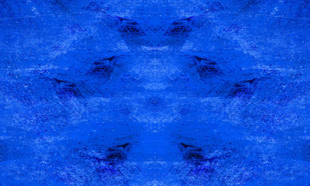 Blue Black White Aged Grunge Wall Background. Navy Old Weathered Peeled Painted Plaster Backdrop. Abstract Antique Cracked Stain Texture Background. Damaged Retro Stucco Scratched Patternの写真素材