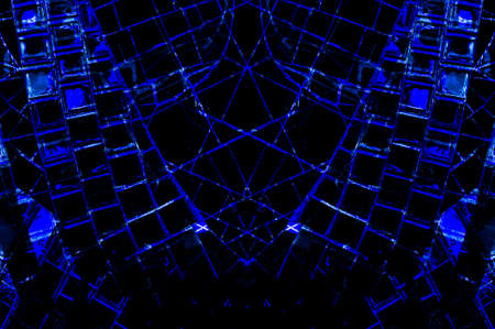 Blue Black White Aged Grunge Wall Background. Navy Old Weathered Peeled Painted Plaster Backdrop. Abstract Antique Cracked Stain Texture Background. Damaged Retro Stucco Scratched Patternの写真素材