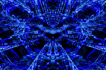 Blue Black White Aged Grunge Wall Background. Navy Old Weathered Peeled Painted Plaster Backdrop. Abstract Antique Cracked Stain Texture Background. Damaged Retro Stucco Scratched Patternの写真素材