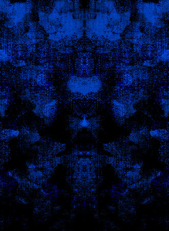 Blue Black White Aged Grunge Wall Background. Navy Old Weathered Peeled Painted Plaster Backdrop....