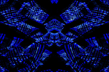 Blue Black White Aged Grunge Wall Background. Navy Old Weathered Peeled Painted Plaster Backdrop. Abstract Antique Cracked Stain Texture Background. Damaged Retro Stucco Scratched Patternの写真素材