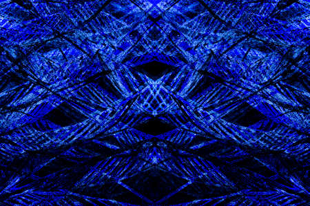 Blue Black White Aged Grunge Wall Background. Navy Old Weathered Peeled Painted Plaster Backdrop. Abstract Antique Cracked Stain Texture Background. Damaged Retro Stucco Scratched Patternの写真素材