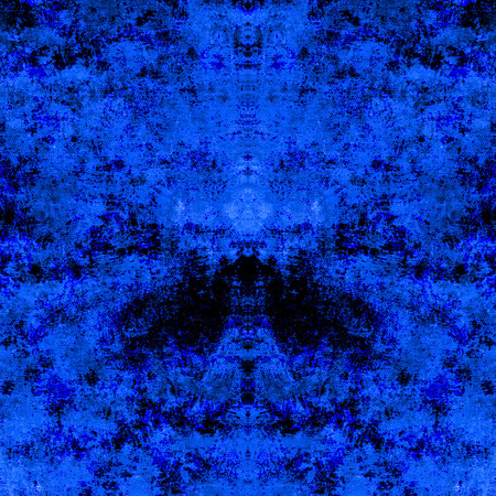 Blue Black White Aged Grunge Wall Background. Navy Old Weathered Peeled Painted Plaster Backdrop. Abstract Antique Cracked Stain Texture Background. Damaged Retro Stucco Scratched Patternの写真素材