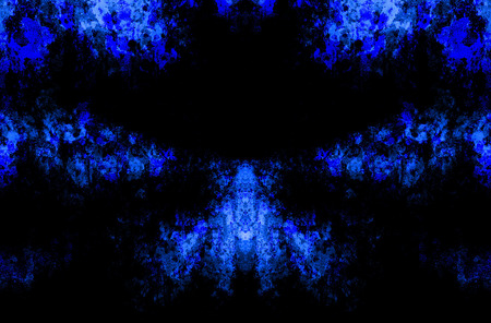 Blue Black White Aged Grunge Wall Background. Navy Old Weathered Peeled Painted Plaster Backdrop. Abstract Antique Cracked Stain Texture Background. Damaged Retro Stucco Scratched Patternの写真素材