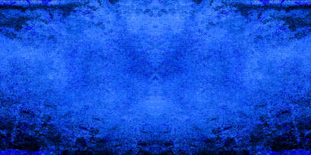 Blue Black White Aged Grunge Wall Background. Navy Old Weathered Peeled Painted Plaster Backdrop. Abstract Antique Cracked Stain Texture Background. Damaged Retro Stucco Scratched Patternの写真素材