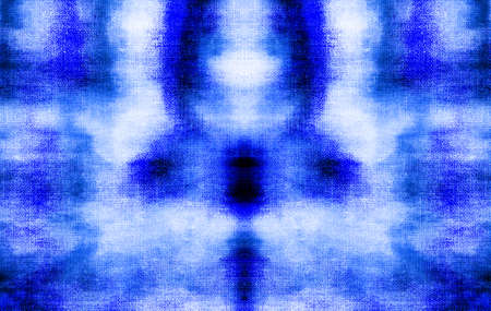 Blue Black White Aged Grunge Wall Background. Navy Old Weathered Peeled Painted Plaster Backdrop. Abstract Antique Cracked Stain Texture Background. Damaged Retro Stucco Scratched Patternの写真素材