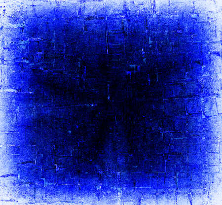 Blue Black White Aged Grunge Wall Background. Navy Old Weathered Peeled Painted Plaster Backdrop. Abstract Antique Cracked Stain Texture Background. Damaged Retro Stucco Scratched Patternの写真素材