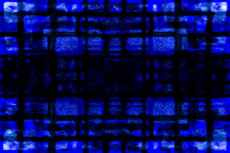 Blue Black White Aged Grunge Wall Background. Navy Old Weathered Peeled Painted Plaster Backdrop. Abstract Antique Cracked Stain Texture Background. Damaged Retro Stucco Scratched Patternの写真素材