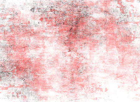 Red Black White Aged Grunge Wall Background. Old Weathered Peeled Painted Plaster Backdrop. Reddish Abstract Antique Cracked Stain Texture Background. Damaged Retro Stucco Scratched Patternの写真素材