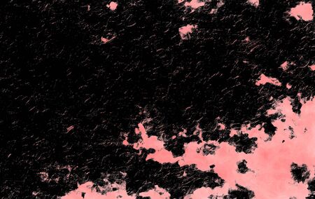 Red Black White Aged Grunge Wall Background. Old Weathered Peeled Painted Plaster Backdrop. Reddish Abstract Antique Cracked Stain Texture Background. Damaged Retro Stucco Scratched Patternの写真素材